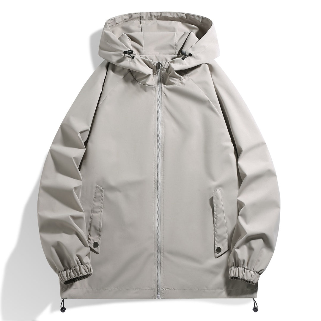 Herren Funktionsjacke mit verstellbarem Kapuzenkragen und elastischen Ärmelbündchen Echoarchiv