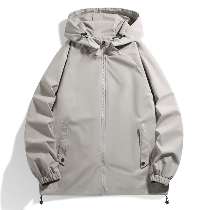 Herren Funktionsjacke mit verstellbarem Kapuzenkragen und elastischen Ärmelbündchen Echoarchiv