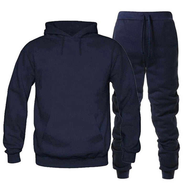 Herren gemütlicher Kapuzenpullover und Jogginghose Set Echoarchiv