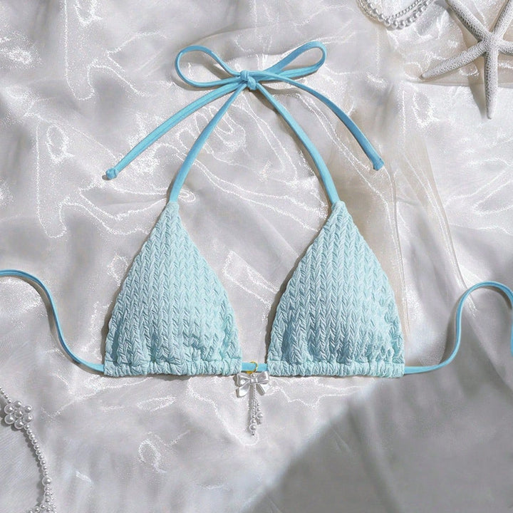 Damen Dreiecksbikini mit zarten Texturen Echo Archiv