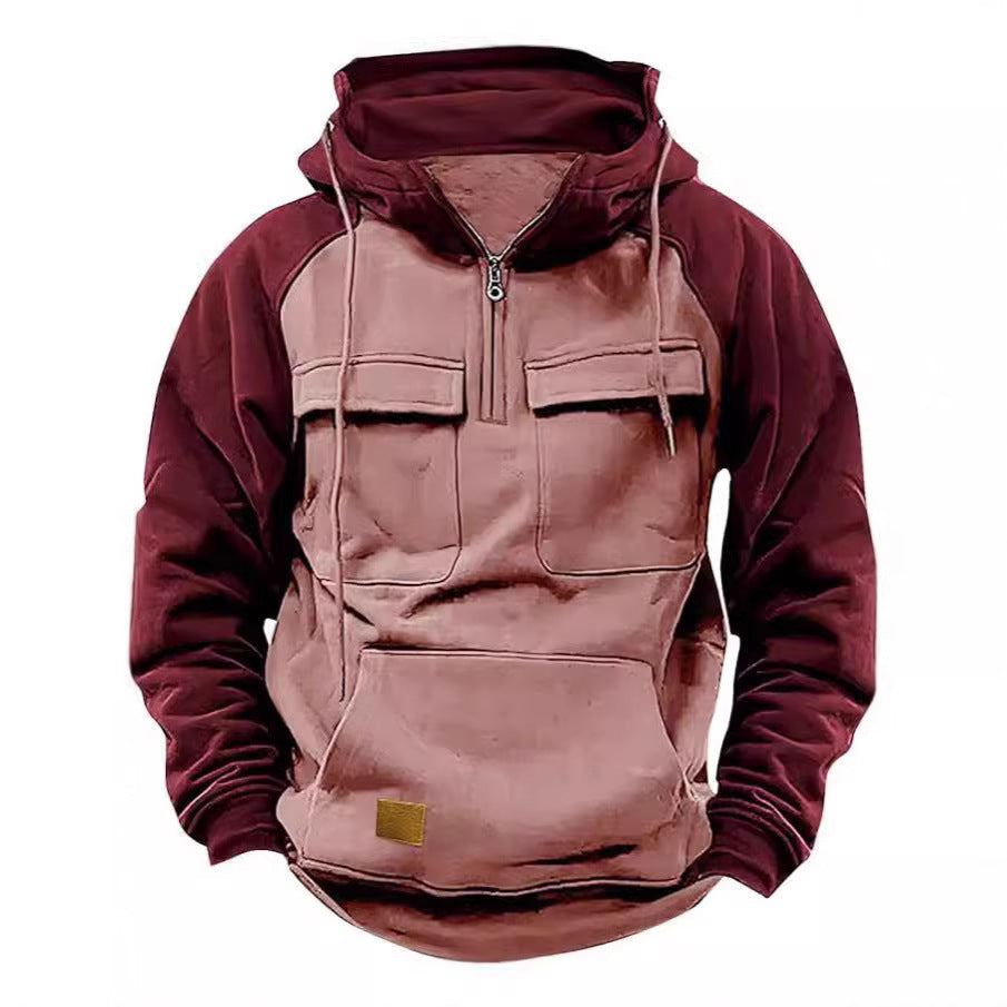 Herren funktionale Kapuzenjacke mit praktischen Taschen Echoarchiv