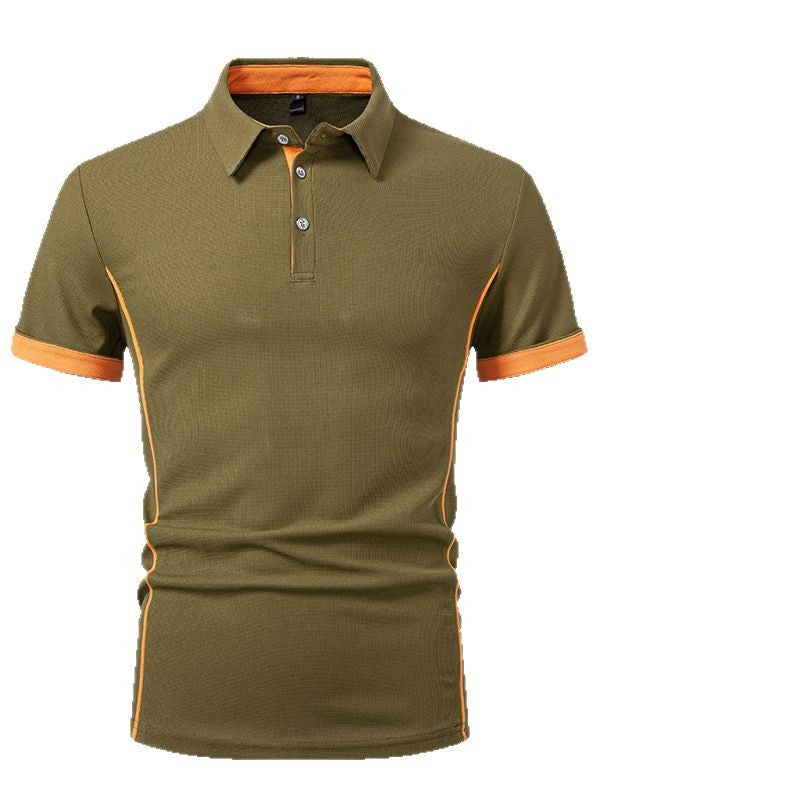 Herren Polo-Shirt mit kontrastierenden Akzenten und atmungsaktiven Eigenschaften Echoarchiv