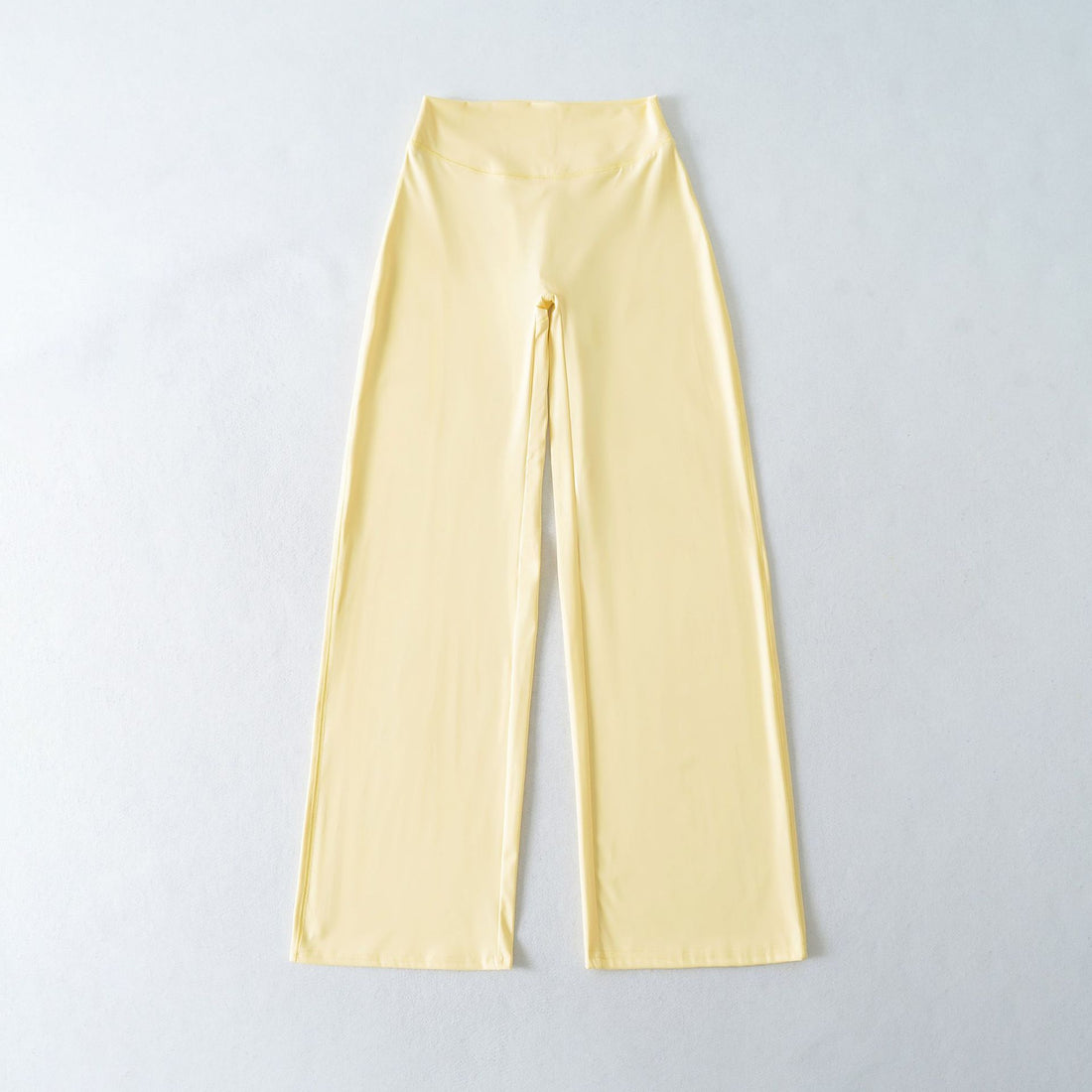Damen Weite High Waist Loungehose aus Stretchjersey mit fließendem Schlag Echoarchiv