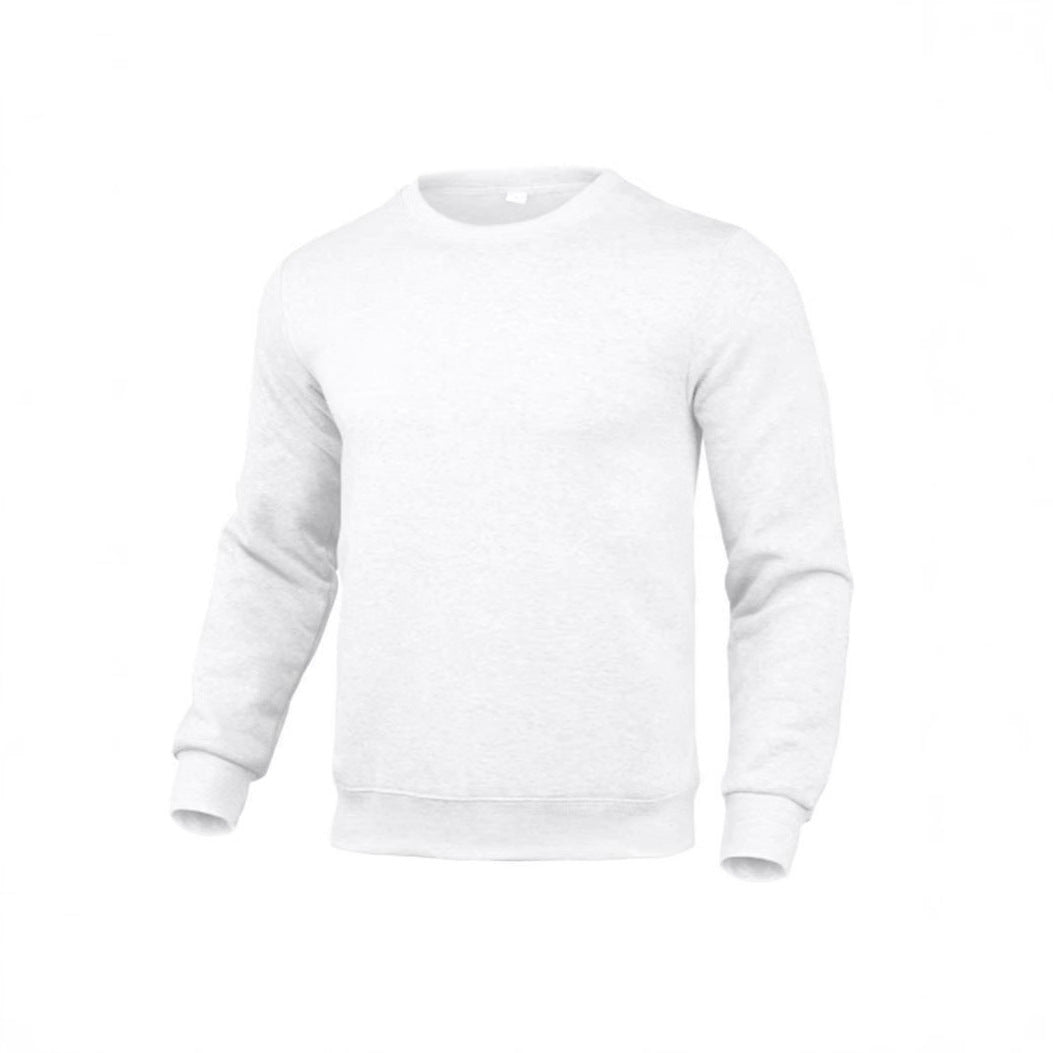 Herren klassisches Rundhals-Sweatshirt mit weichem Fleece-Innenfutter, geripptem Saum und verstärkten Nähten – Marzano