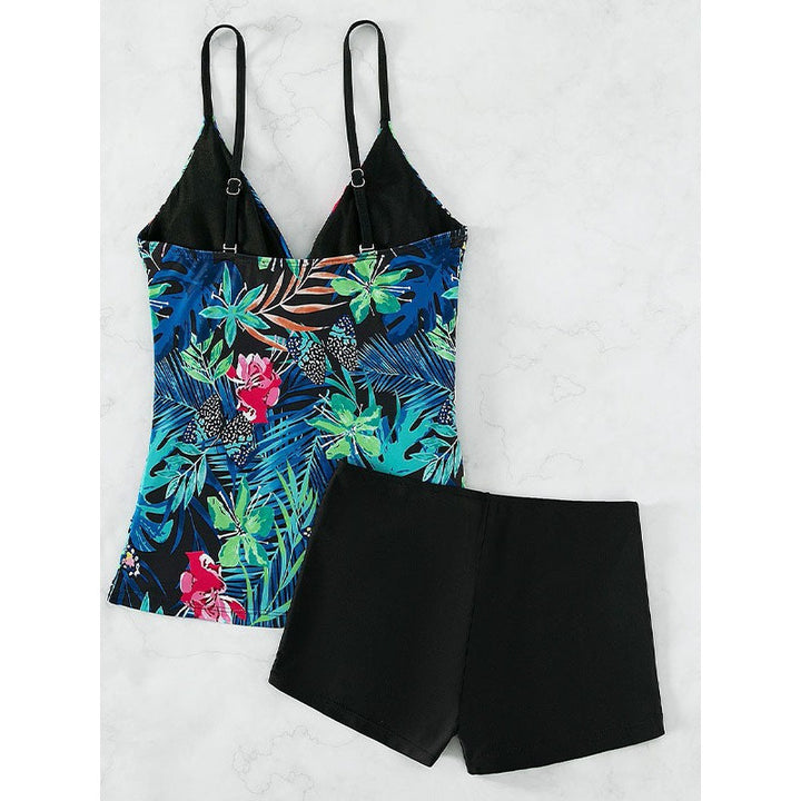Damen Badeanzug-Set mit floralem Design und hohem Beinausschnitt Echo Archiv