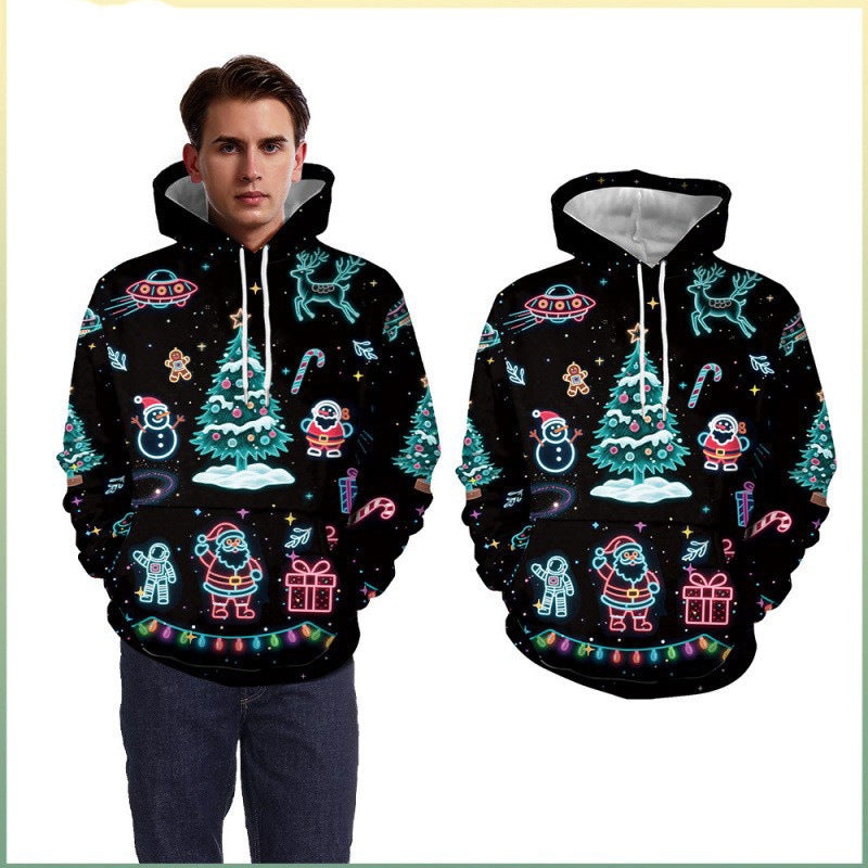 Damen Lustiger Weihnachts-Kapuzenpullover Echoarchiv