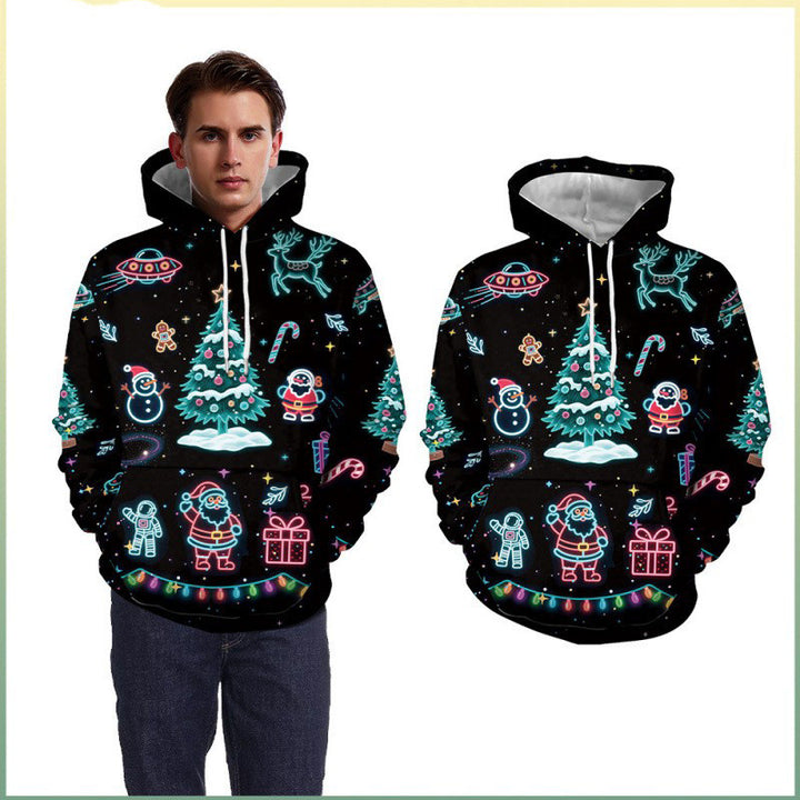 Damen Lustiger Weihnachts-Kapuzenpullover Echoarchiv