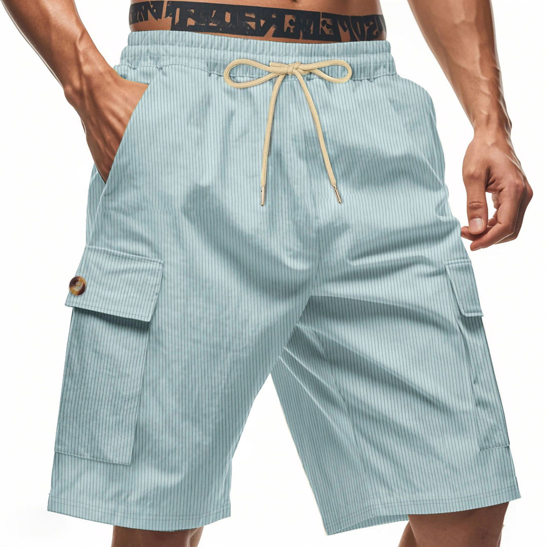 Herren Cargo-Shorts mit klassischen Streifen und praktischen Seitentaschen Echoarchiv