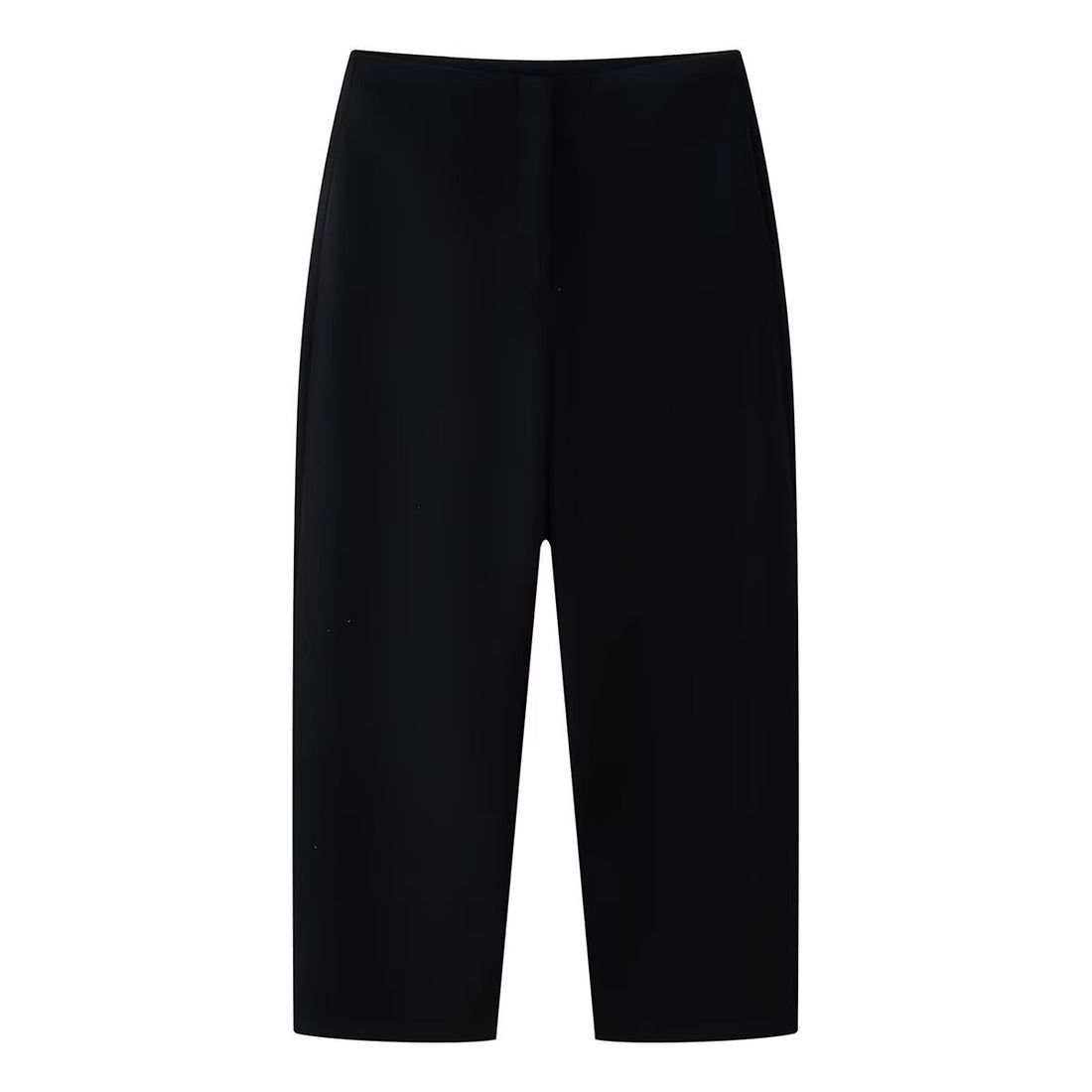 Damen Weite Cropped-Hose mit hoher Taille und elastischem Bund Echo Archiv