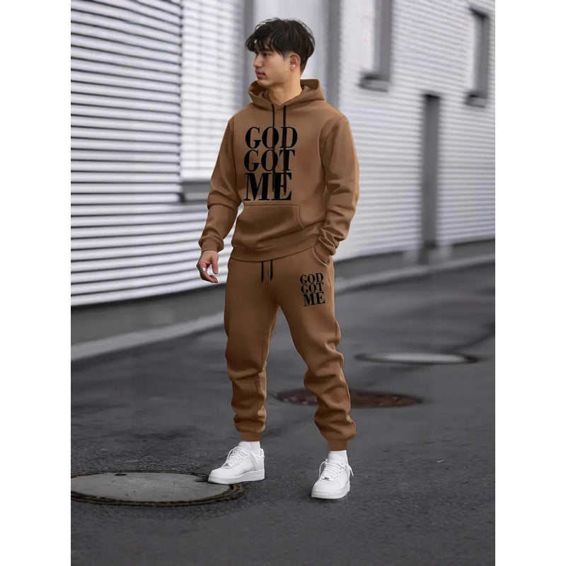 Herren Fragen Hoodie und Jogginghose Set Echoarchiv