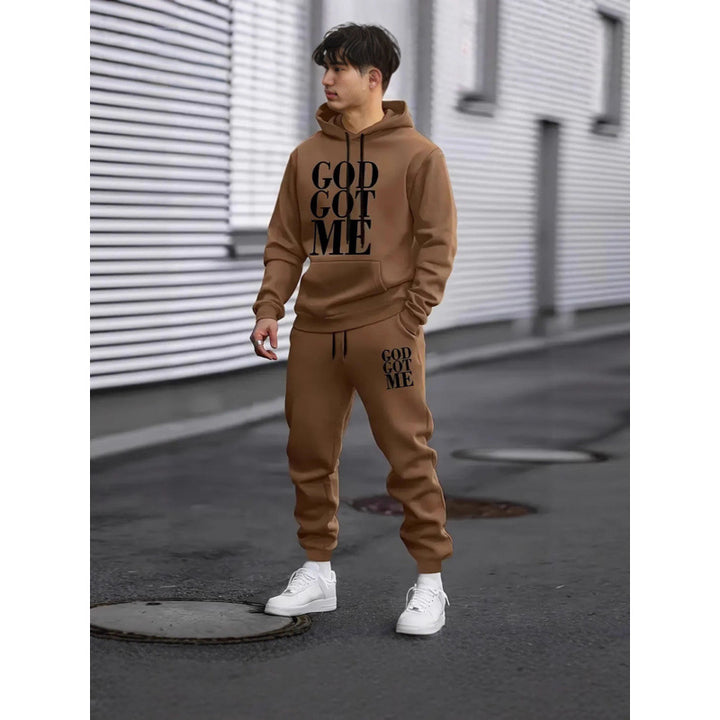 Herren Fragen Hoodie und Jogginghose Set Echoarchiv