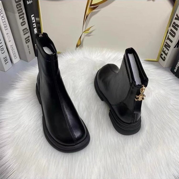Damen Modische Stiefeletten mit elegantem Reißverschluss Echo Archiv