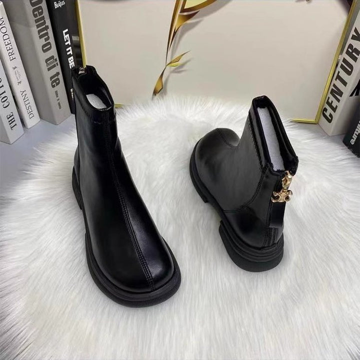 Damen Modische Stiefeletten mit elegantem Reißverschluss Echo Archiv