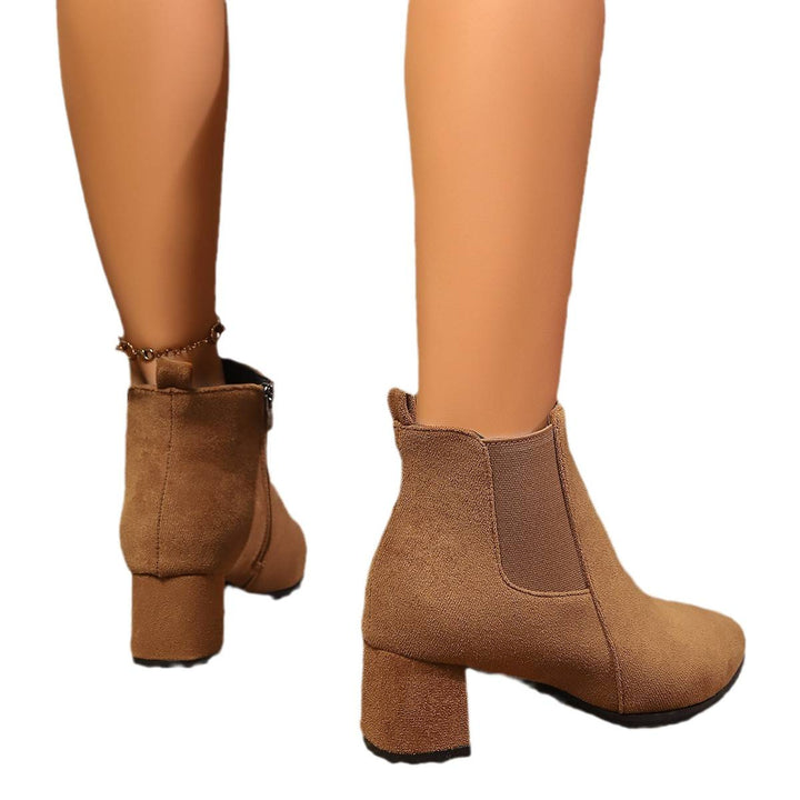 Damen Elegante Kurzstiefeletten mit Blockabsatz Echo Archiv