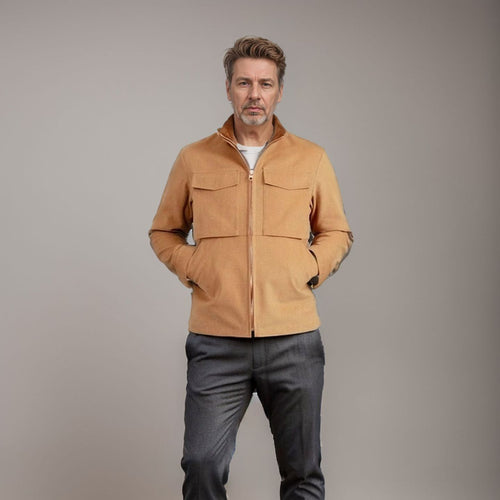 Herren praktische Utility-Jacke mit großen aufgesetzten Taschen Echoarchiv