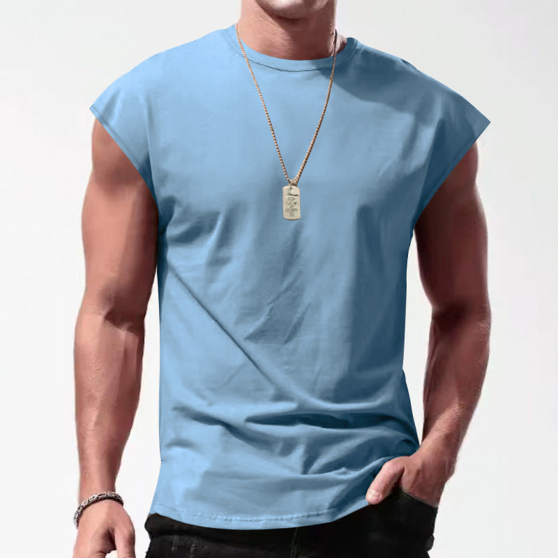 Herren Ärmelloses Sportshirt aus atmungsaktivem Material mit stylischem Design Echoarchiv