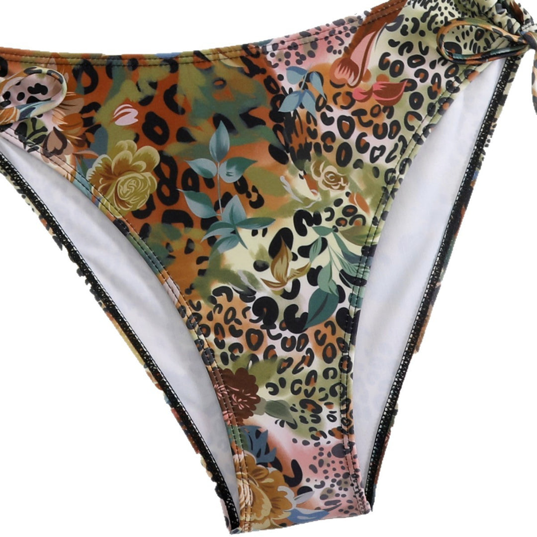 Damen Triangel-Bikini mit floralem und animalischem Design Echo Archiv
