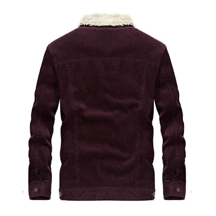 Herren Trucker-Cordjacke mit Teddyfutter und aufgesetzten Brusttaschen Echo Archiv