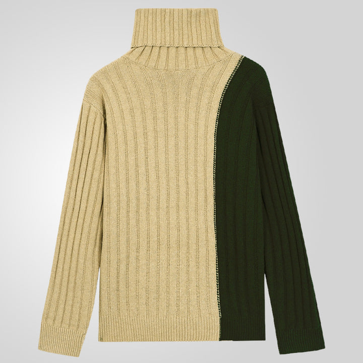Herren Rollkragenpullover mit strukturiertem Rippdesign Echoarchiv
