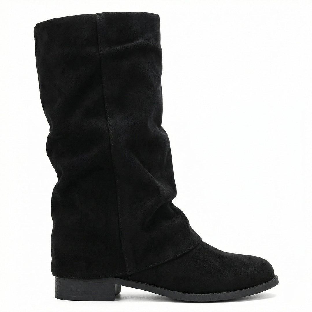 Damen Weiche Winterstiefel aus Veloursleder Echoarchiv