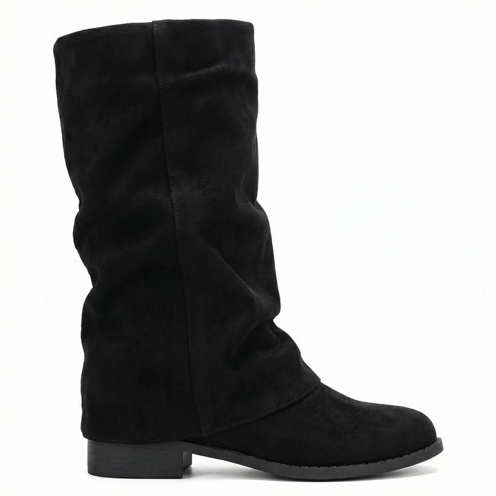 Damen Weiche Winterstiefel aus Veloursleder Echoarchiv
