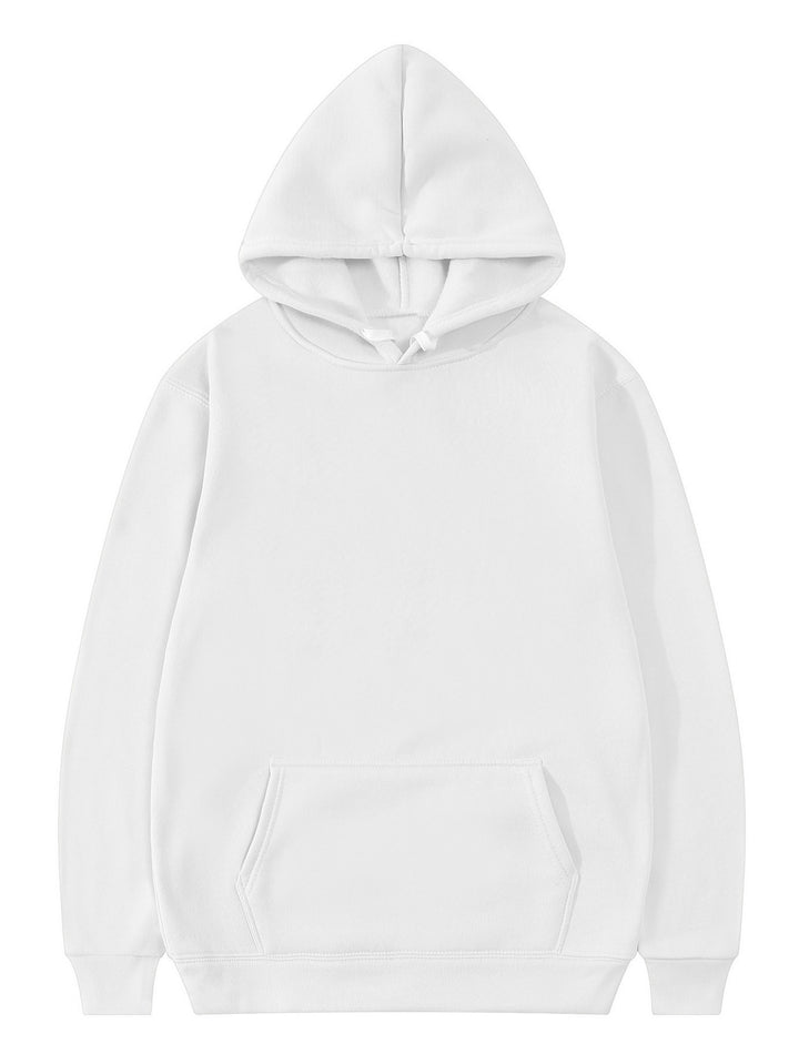 Unisex Oversized Kapuzenpullover aus schwerer Baumwollmischung mit Kängurutasche und gerippten Bündchen Echoarchiv