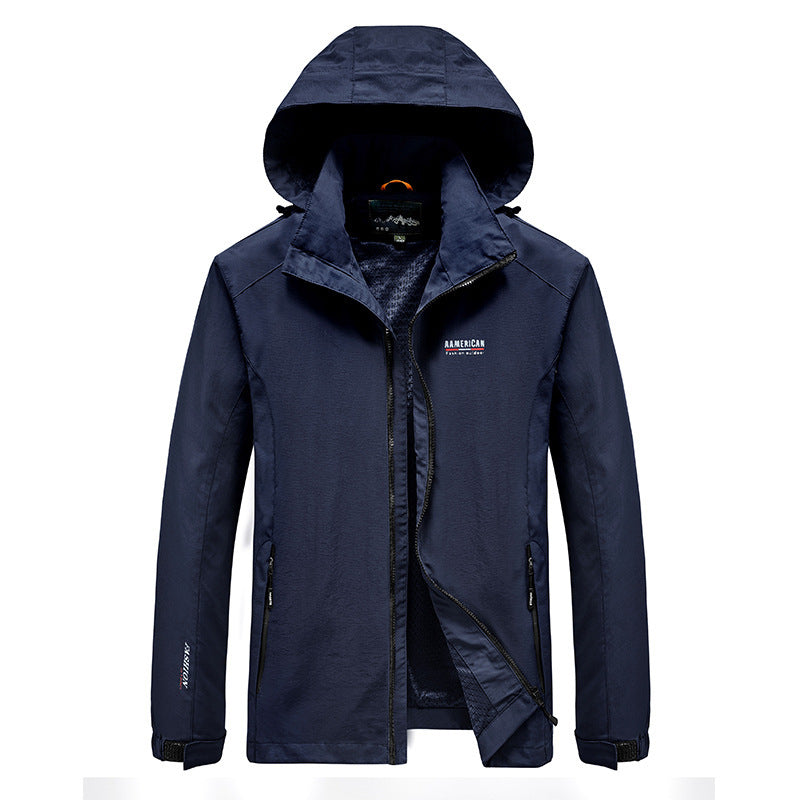 Herren leichte Regenjacke Echo Archiv