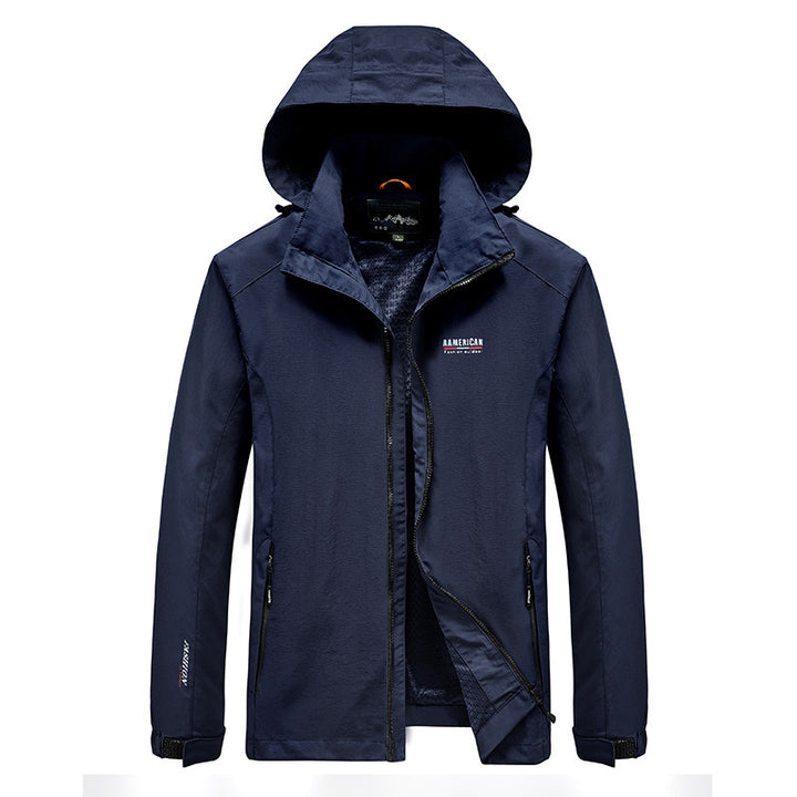 Herren leichte Regenjacke Echo Archiv