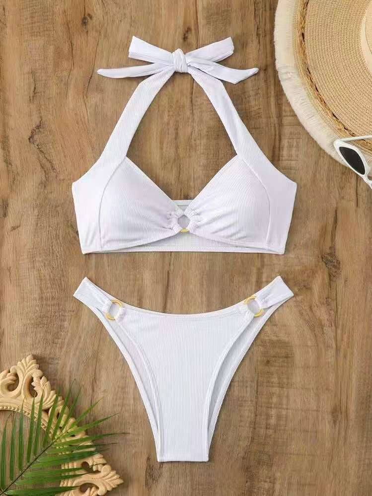 Damen Bikini-Set mit modischem Knoten und elastischem Material Echo Archiv