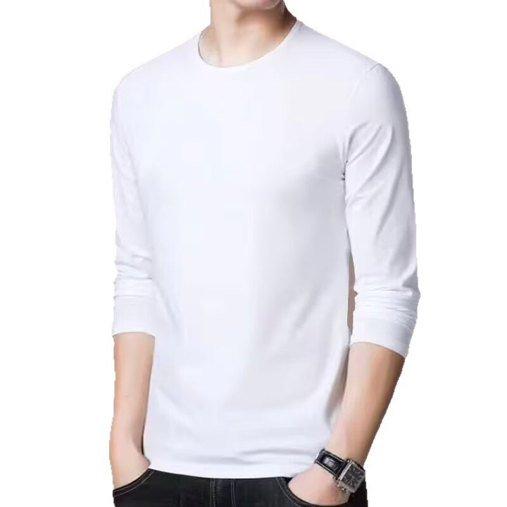 Herren Langarmshirt mit eleganter Textur Echoarchiv