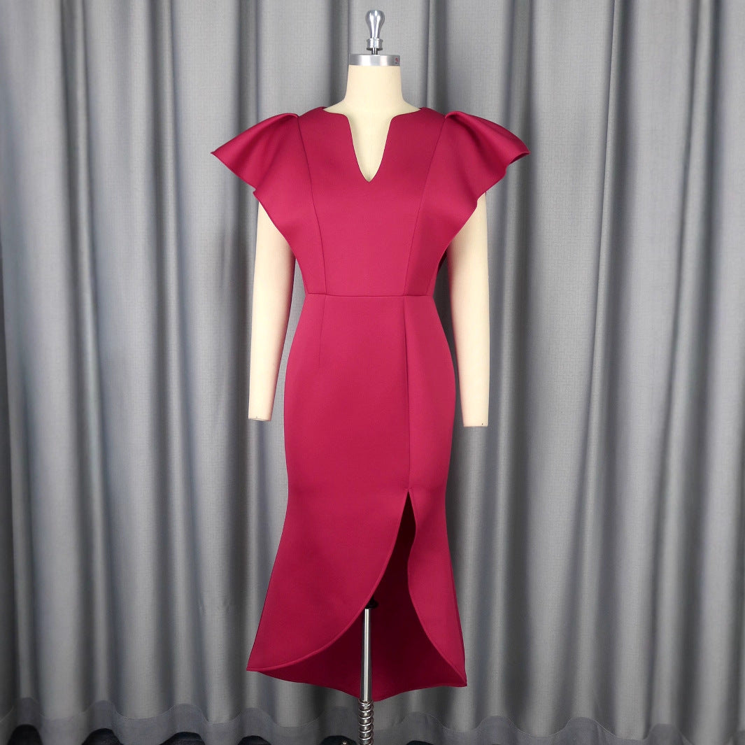 Damen Elegantes Etuikleid mit voluminösen Ärmeln Echo Archiv