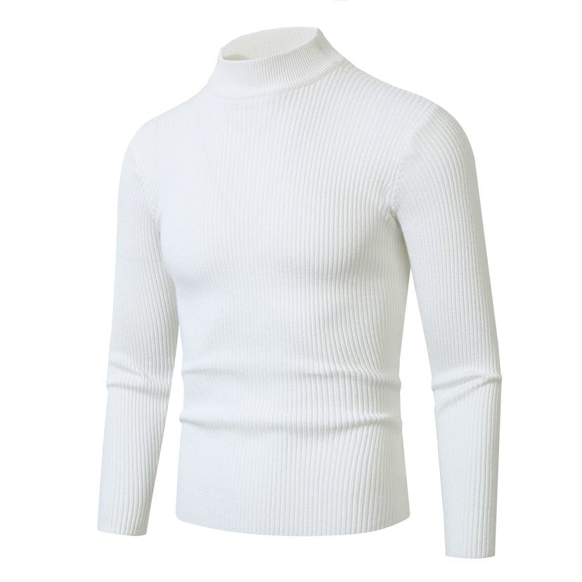 Herren Rollkragenpullover aus hochwertiger Rippenstruktur Echoarchiv