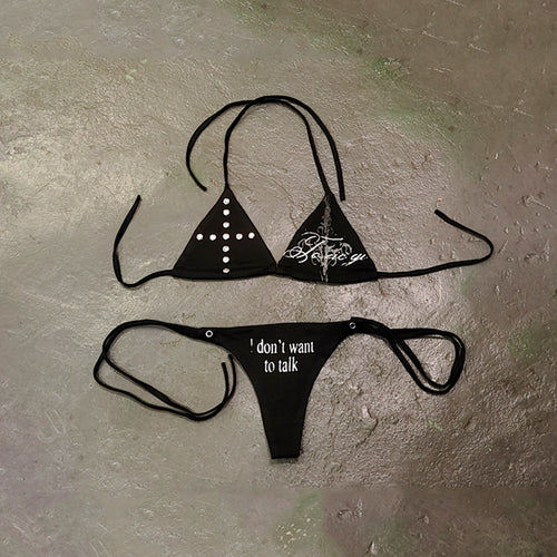 Damen Bikini-Set mit ausgefallenen Details und einzigartigen Akzenten Echo Archiv