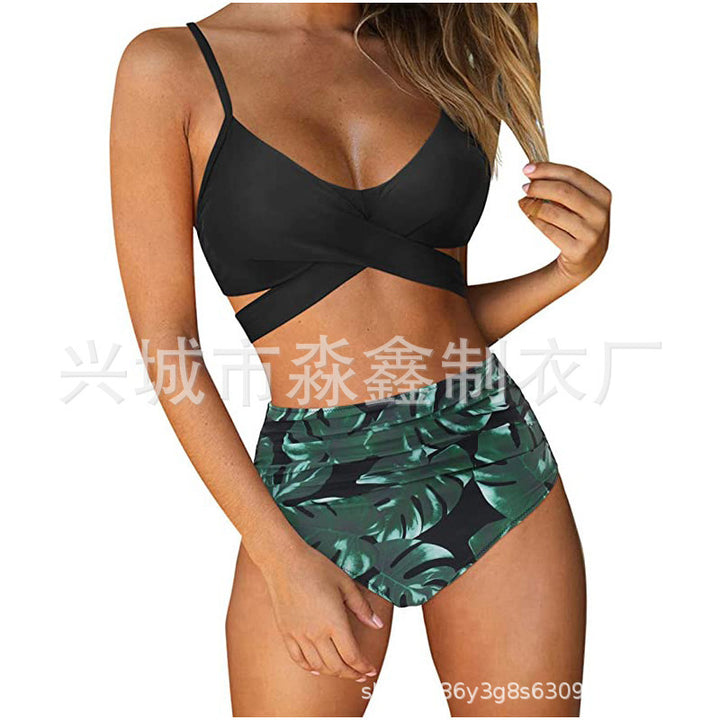 Damen Crop-Top Bikini-Set mit geflochtenem Design Echo Archiv