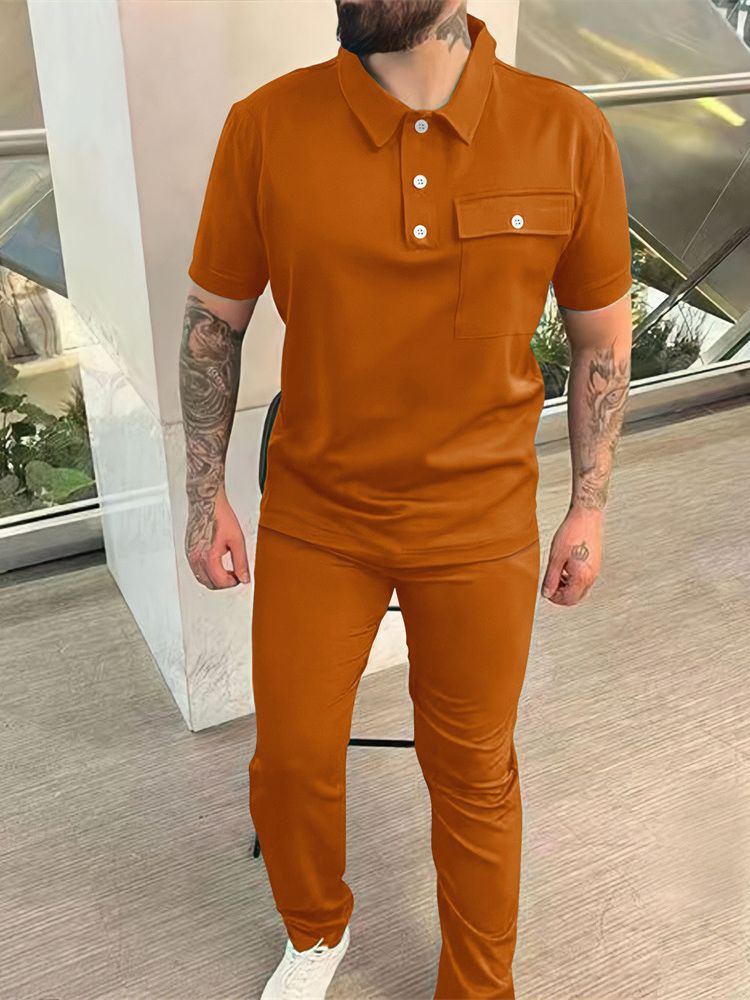 Stylisches Polo- und Hosen-Set für Herren Echoarchiv