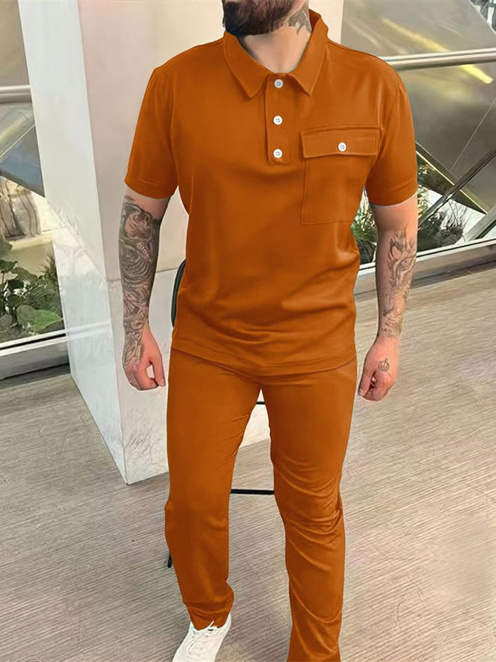 Stylisches Polo- und Hosen-Set für Herren Echoarchiv