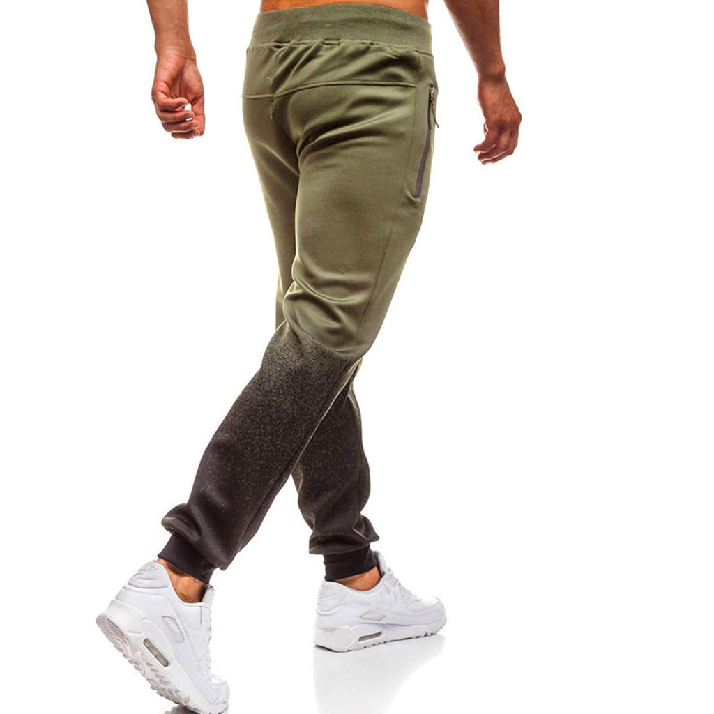 Herren Sportliche Jogginghose mit Reißverschlusstaschen und elastischem Bund Echoarchiv