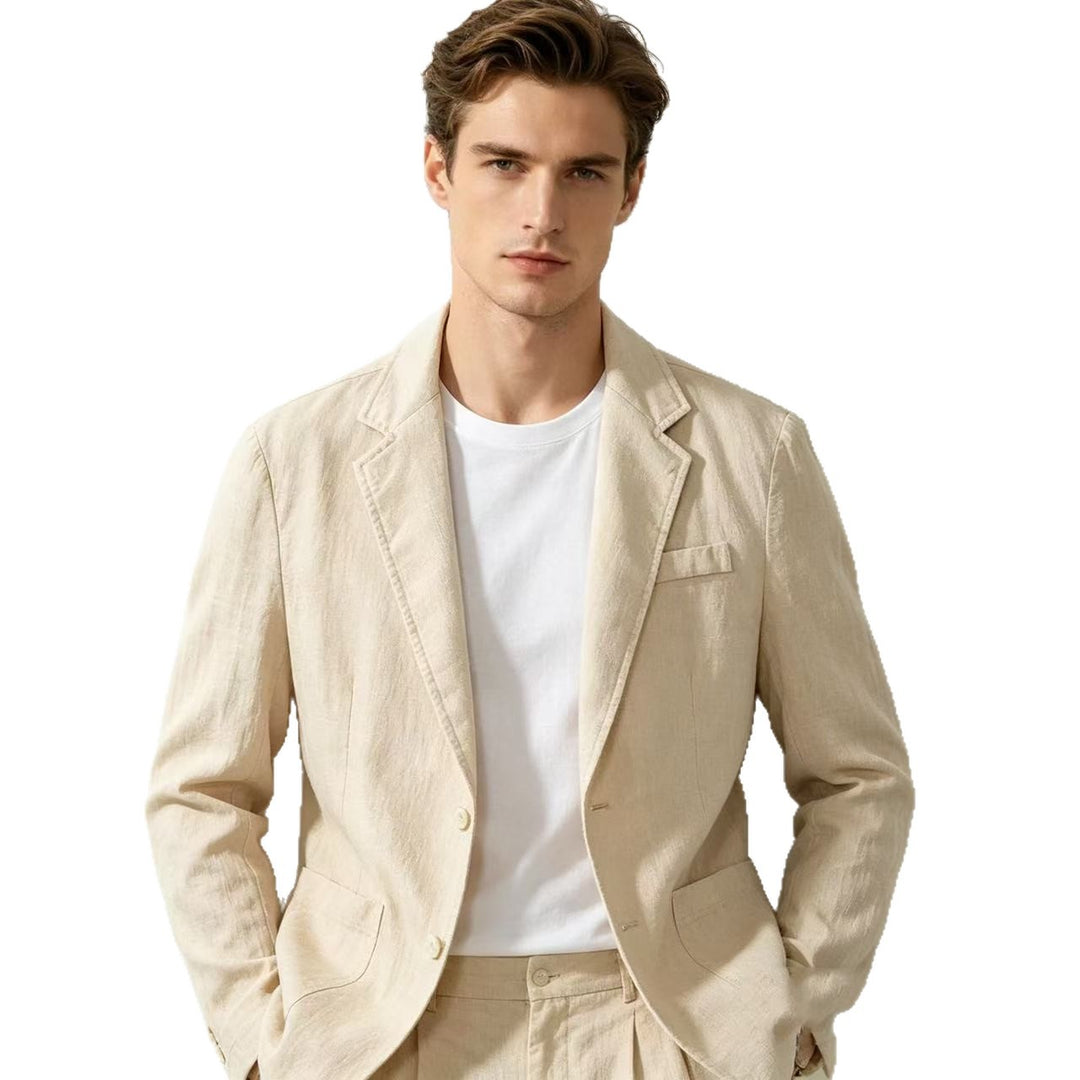 Herren nan leichter Leinenblazer mit modernem Slim-Fit Schnitt Echo Archiv
