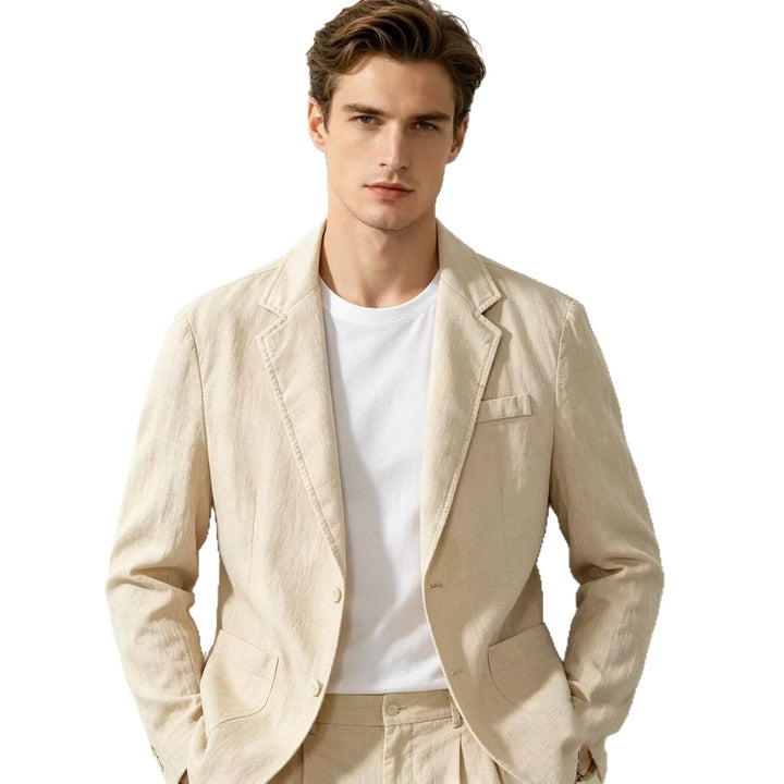 Herren nan leichter Leinenblazer mit modernem Slim-Fit Schnitt Echo Archiv
