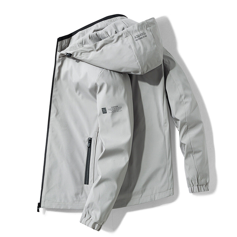 Herren Wetterfeste Outdoorjacke mit verstellbarer Kapuze Echo Archiv 1787797862