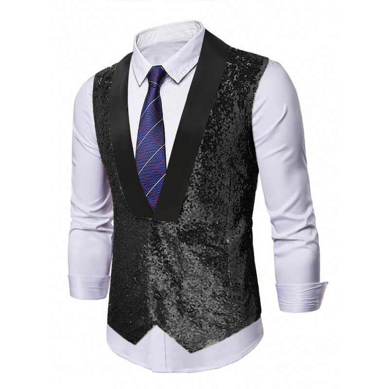 Herren Abend-Weste mit Glitzer Echoarchiv