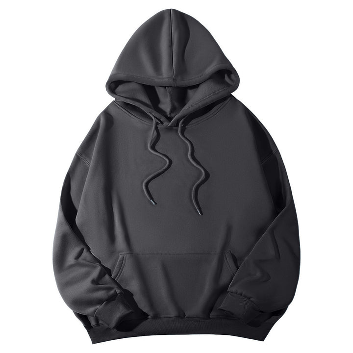 Unisex Oversize-Fleece-Hoodie mit tiefer Schulter, Kängurutasche und breitem Rippbund Echo Archiv