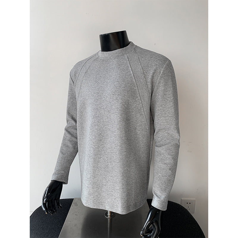 Herren Feines Langarm-Sweatshirt mit leichtem Stehkragen und Raglannähten Echo Archiv