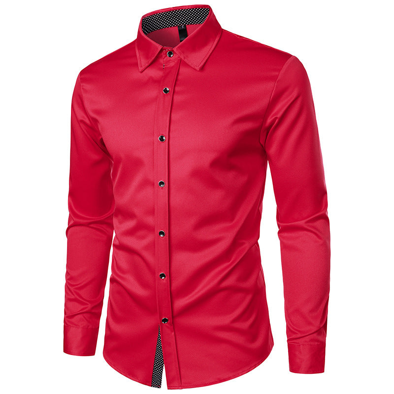 Herren elegantes Sommerhemd mit polierten Druckdetails Echoarchiv