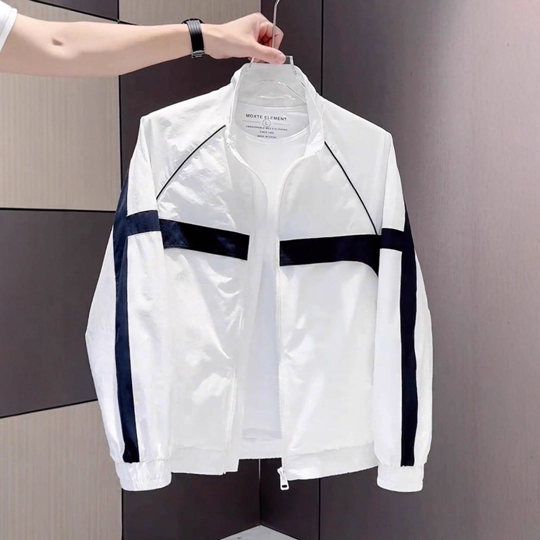 Herren Moderne Sportjacke mit hohen Kragen Echoarchiv