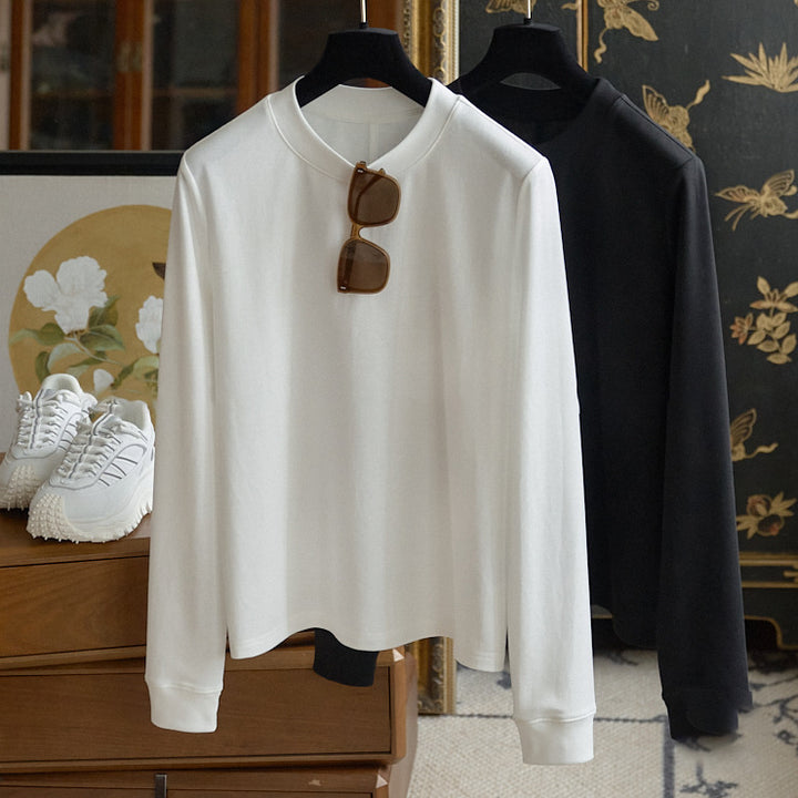 Damen Bequemer Langarm-Pullover Echoarchiv