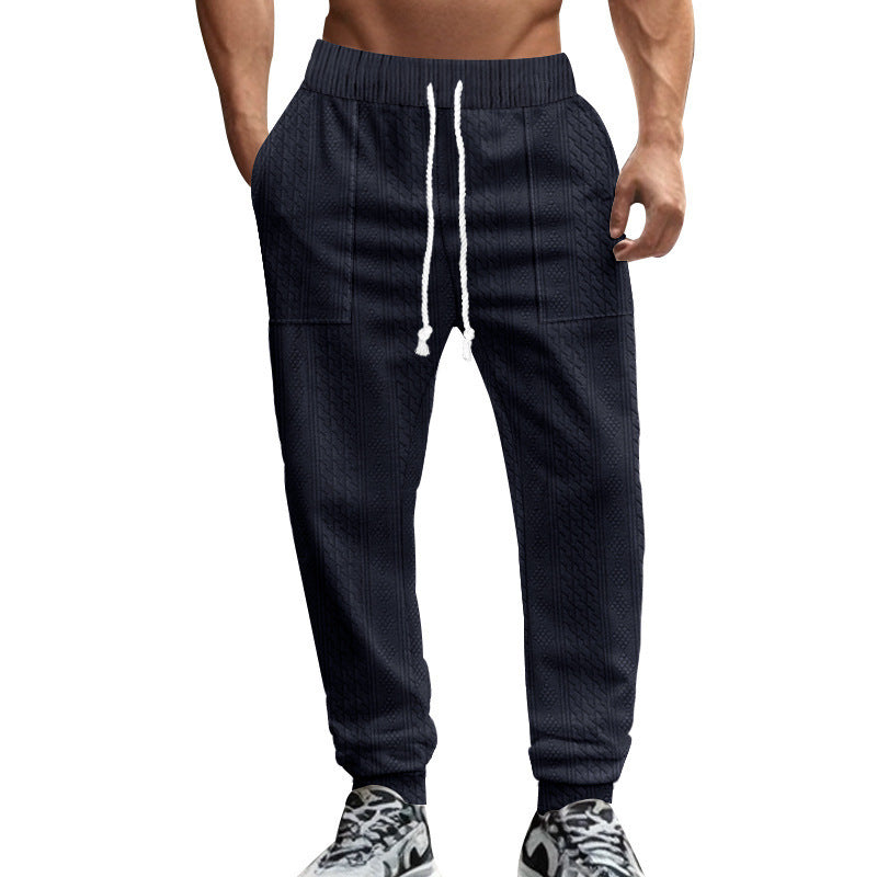 Herren lässige Strick-Jogginghose mit elastischem Bund und praktischen Seitentaschen Echoarchiv