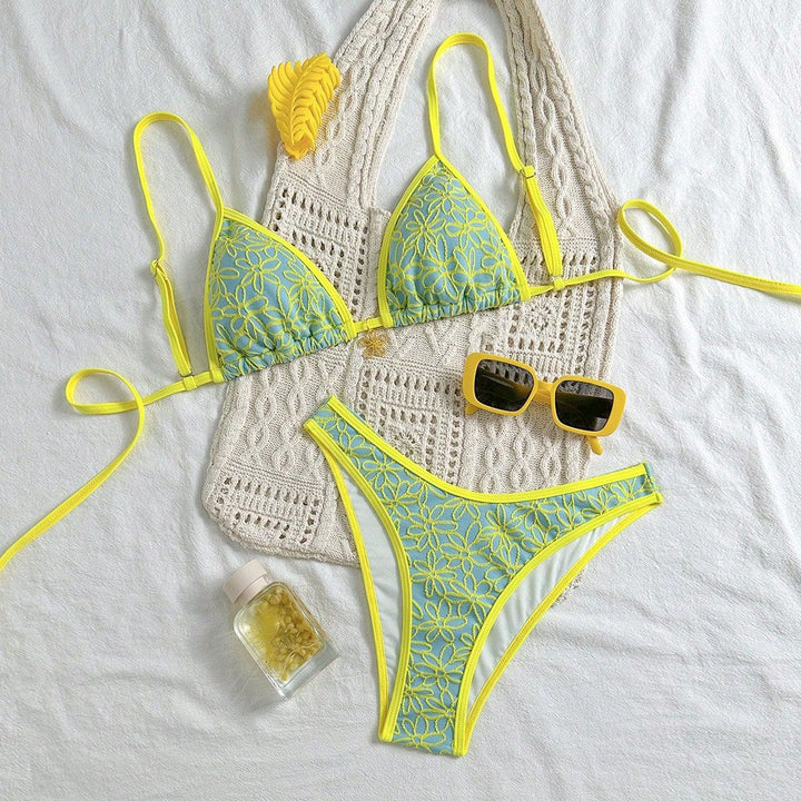 Damen Blumendekoriertes Bikini-Set Echo Archiv