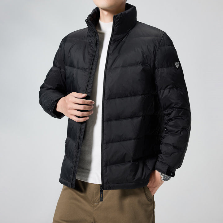 Herren Leichte gesteppte Thermojacke mit Stehkragen und winddichter Isolierung Echo Archiv