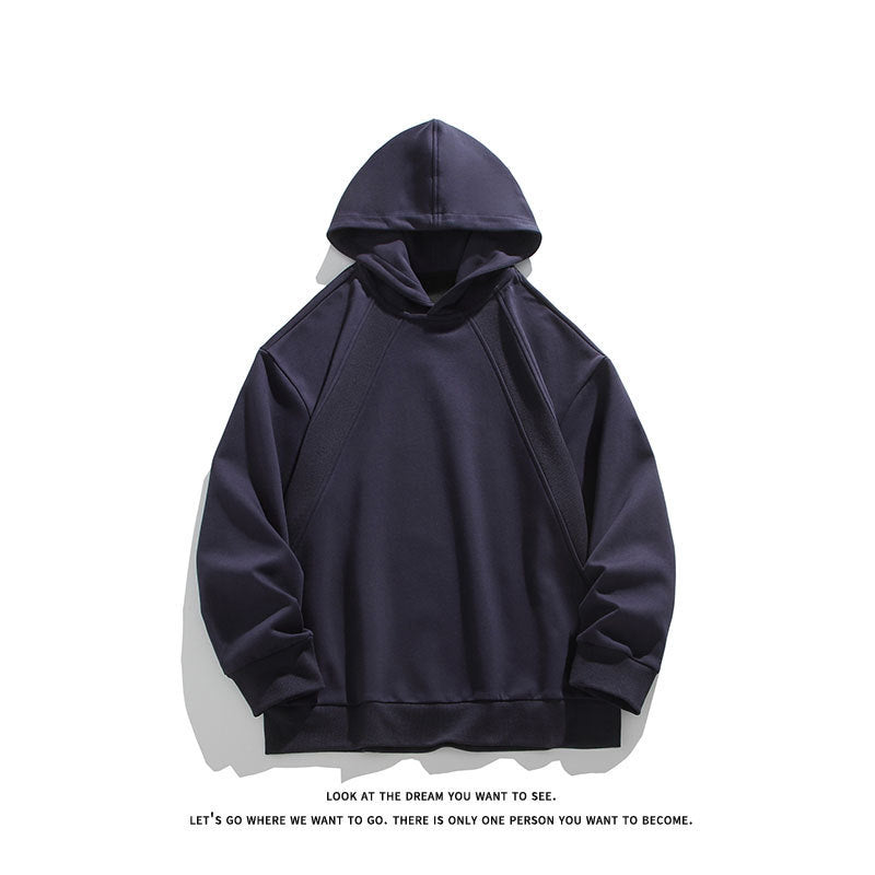 Herren Oversize-Kapuzenpullover mit Raglannähten und minimalistischem Streetwear-Design Echo Archiv
